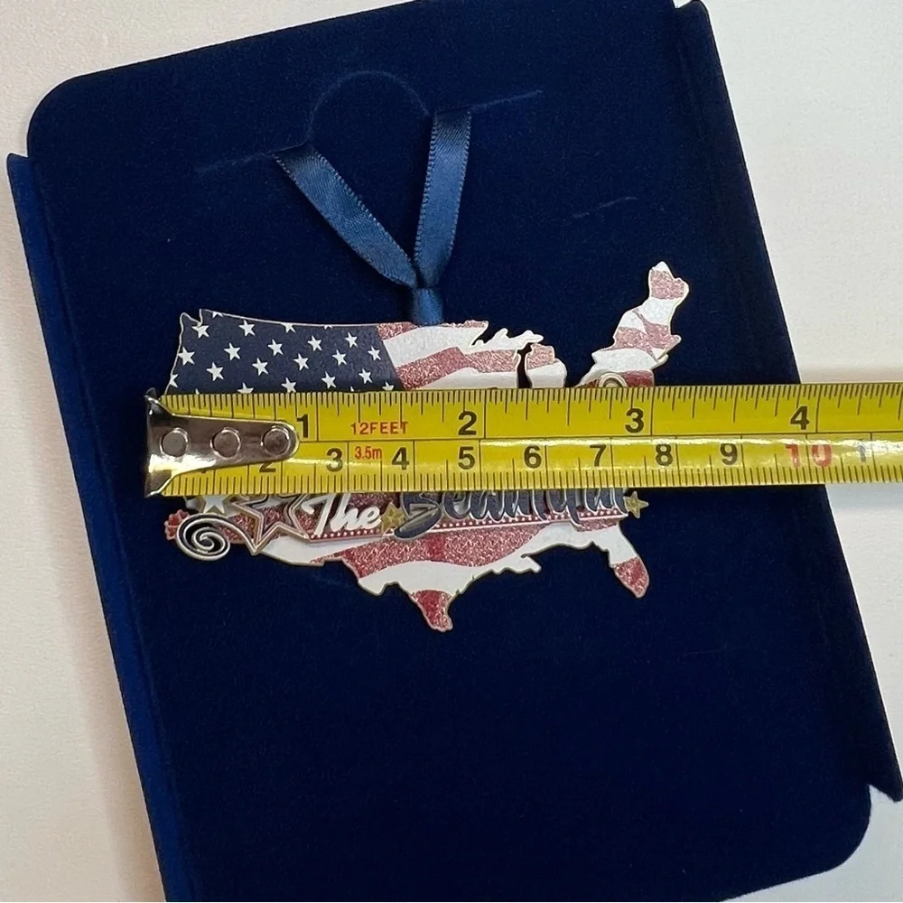 Beacon Design ChemArt America The Beautiful Ornament, Made In The USA, Patriotic